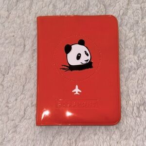BNWT Orange Panda Passport Holder